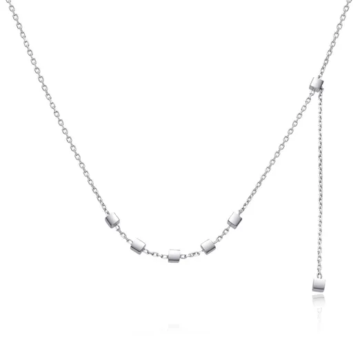 MOISS Minimalistický stříbrný náhrdelník pro ženy N0000871