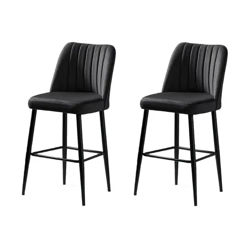 Sada barových židlí Vento Anthracite and Black, 2 ks, 2 ks