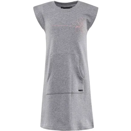 ALPINE PRO HUDERO Dětské letní šaty, šedá, velikost 152-158