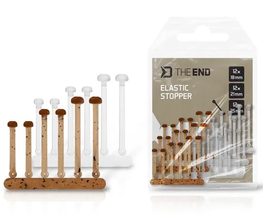 Delphin elastická zarážka theend ground+clear 18,21,25 mm 36 ks