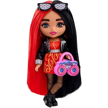 Barbie Extra Minis - Červeno-Černé Vlasy  (194735106554)