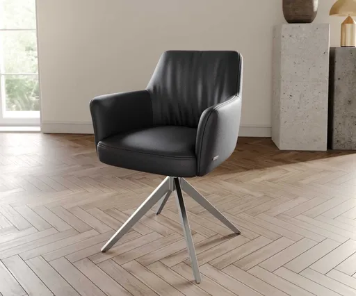 Otočná židle Xana-Flex s područkami křížová podnož široká