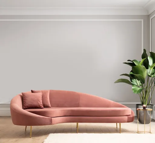 Trojmístná pohovka Eses Left - Pink