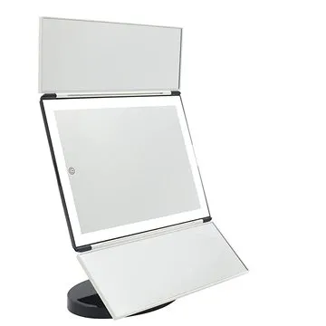 iMirror 3D Fascinate Zebra, kosmetické Make-Up zrcátko, třípanelové s LED Line osvětlením (IQ00200)