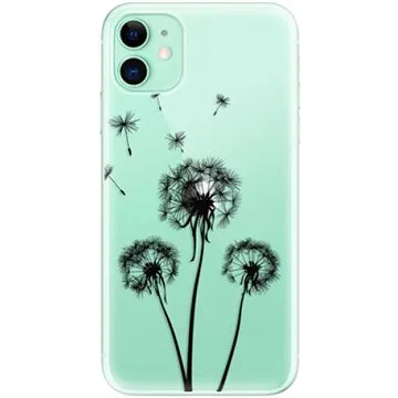 iSaprio Three Dandelions - black pro iPhone 11 (danbl-TPU2_i11)