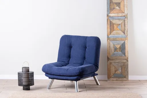 Křeslo / Jednomístná pohovka Misa Solo - Navy Blue