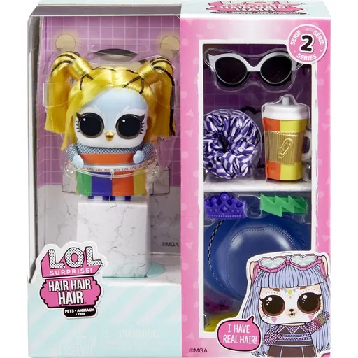 L.O.L. Surprise! Hair Hair Hair Zvířátko žluté vlasy