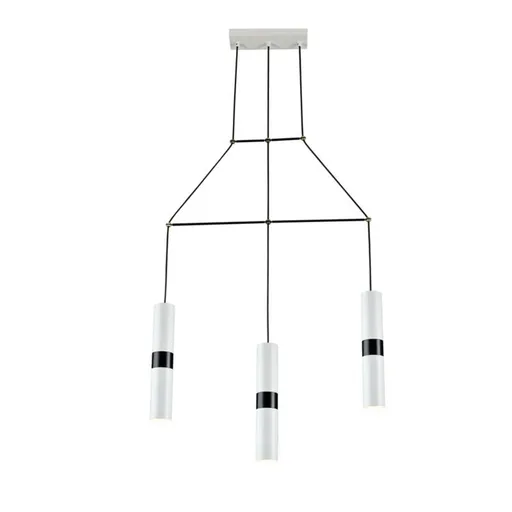 ACA Lighting závěsné svítidlo 3XGU10 bílý kov 66X8XH150CM DA VINCI HM853P66WH