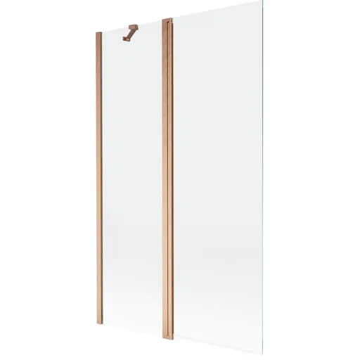 MEXEN MIST vanová zástěna 110x150 cm 6mm f+s, měď kartáčovaná, čirá 8A9-110-011-65-00