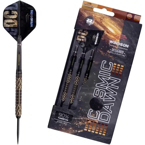 Windson COSMIC DAWN 22 G Set wolframových šipek steel, černá, velikost