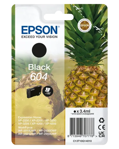 Epson 604 T10G140 C13T10G14010 černá (black) originální cartridge