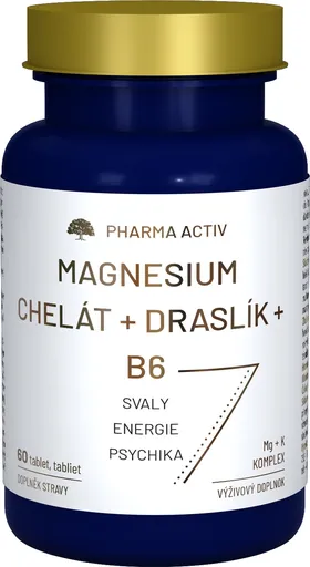 Pharma Activ Magnesium Chelát + Draslík + B6 60 tablet