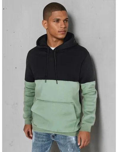 Pánská mikina basic s kapucí, černá