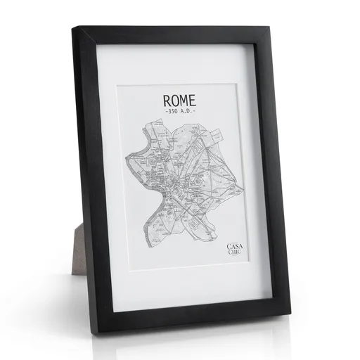 Casa Chic Brighton, rám na obrazy, sklo, DIN A4 s paspartou, pravé dřevo