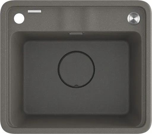 DEANTE Momi metallic grey Granitový dřez, 1-bowl ZKM_T103