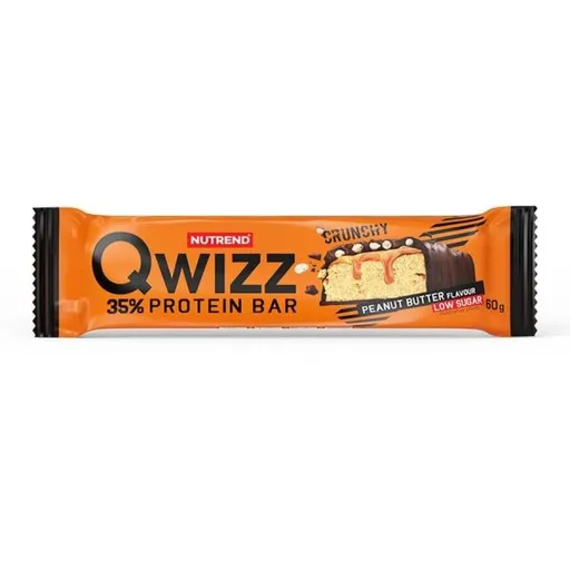Nutrend QWIZZ PROTEIN BAR 60 G ARAŠÍDOVÉ MÁSLO Proteinová tyčinka, , velikost 60 G