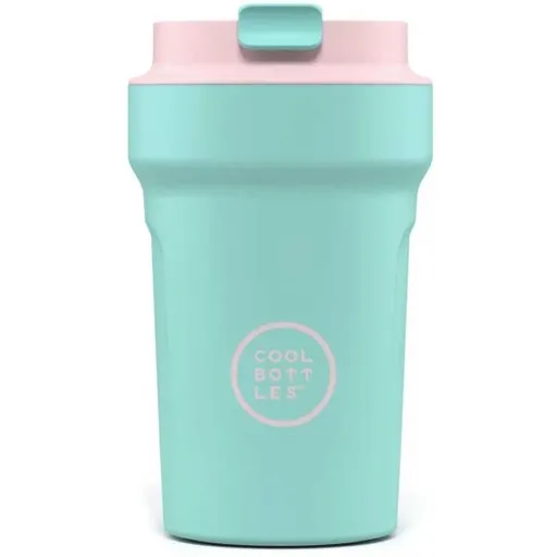 COOL BOTTLES PARADISE 350 ML Nerezový termo hrnek, tyrkysová, velikost 350 ML