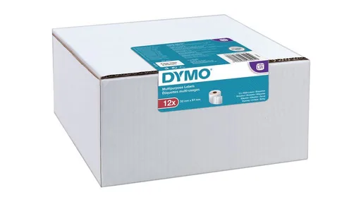 Dymo 11354, 2093095, 32mm x 57mm, originální papírové štítky, 12ks