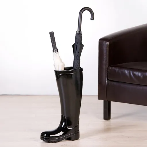 Gilde Keramický stojan na deštníky Bota černá