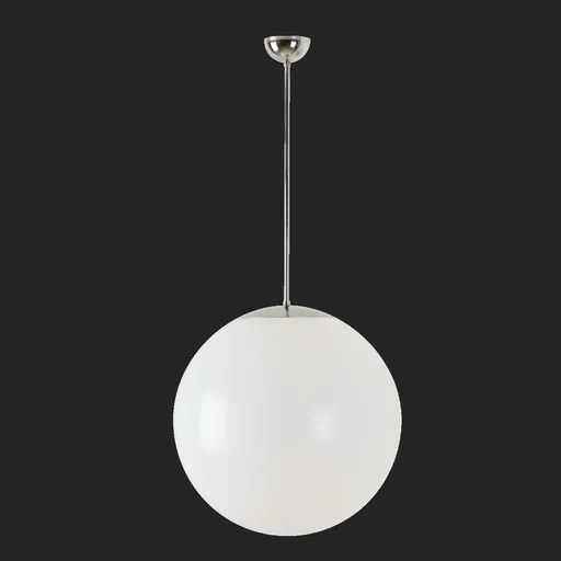 OSMONT ISI64055 ISIS P4 PM závěsné plastové svítidlo nerez leštěná / bílá IP40 3000 K 41W LED nouzové kombinované 3 h