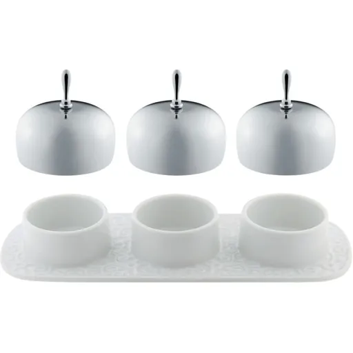 Misky na džem DRESSED Alessi 20 cm bílé