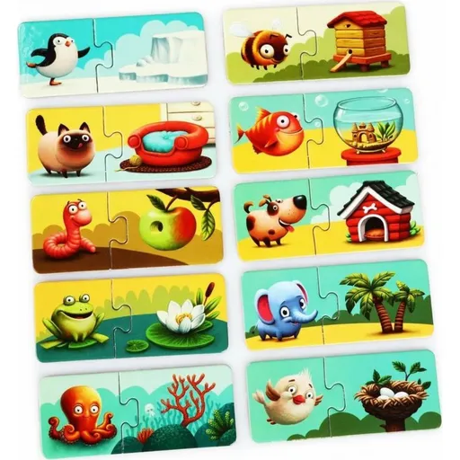 Puzzlika 13074 Můj domov naučné puzzle 20 dílků