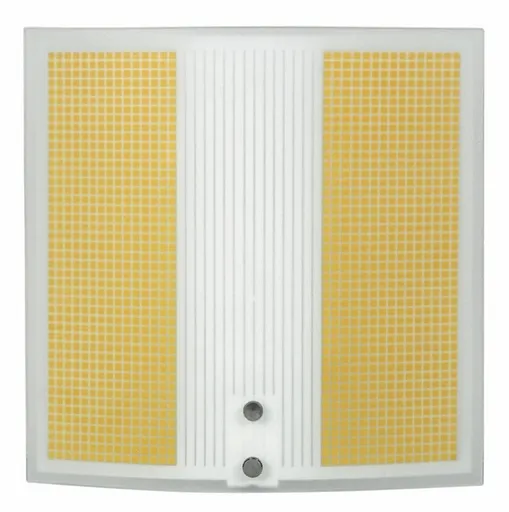 Nástěnná lampa, bílá a žlutá, citrín