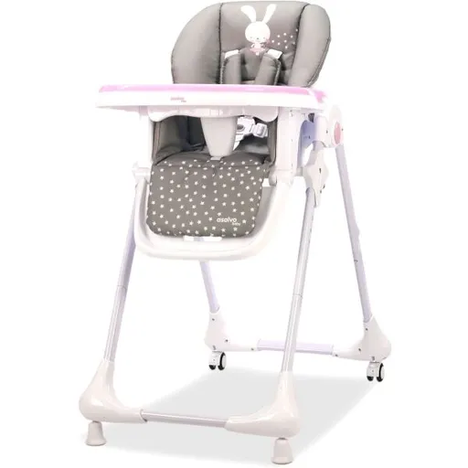 ASALVO BABY Jídelní žídle, bílá, velikost