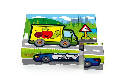 Kostky kubus dřevěné 12 ks