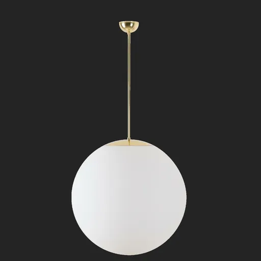 OSMONT ADR60712 ADRIA P5 závěsné skleněné svítidlo mosaz leštěná / bílá IP40 4000 K 48W LED DALI