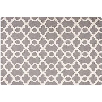 Šedý vlněný koberec v klasickém designu 140x200 cm ZILE, 57392 (beliani_57392)