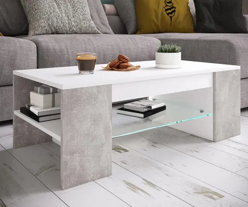 VCM Konferenční stolek Tunas, betonový vzhled