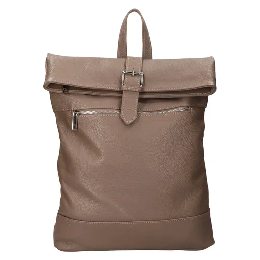Dámský kožený batoh Italia Babet - hnědá