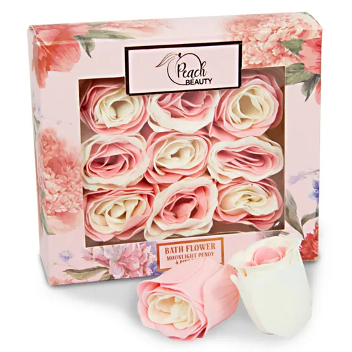 9 dílná růžová mýdlová sada