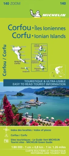 Corfu & the Ionian Islands - Michelin Zoom Map 140 - Michelin
