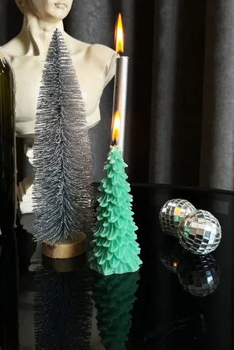 Svíčka Christmas - Light Green