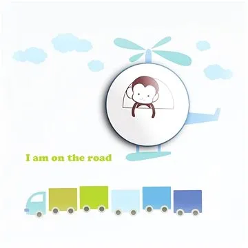 LED Dětské nástěnné svítidlo LED/1W/3xAAA helikoptéra (81453)