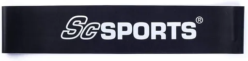 ScSPORTS odporová guma, odpor 15,8 kg, černá