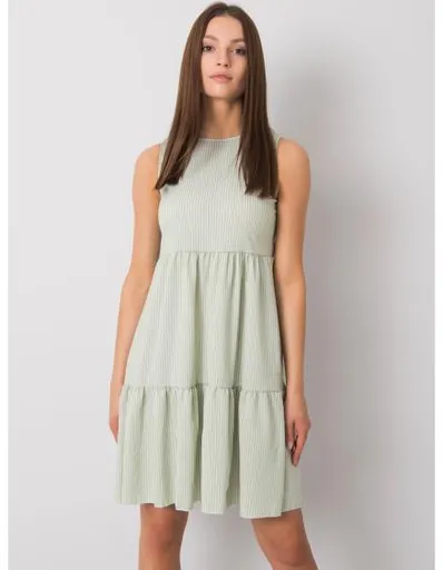 Dámské šaty pruhované Tebby RUE PARIS pistáciové