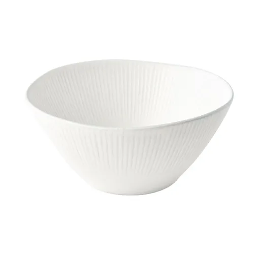 Jídelní miska SNOW LEAF 18 cm, 500 ml, bílá, keramika, MIJ