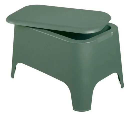 PETRA plastový stůl + box, avokádově zelená