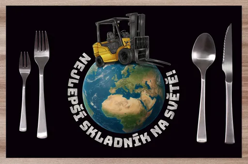 Prostírání Nejlepší skladník – ještěrka