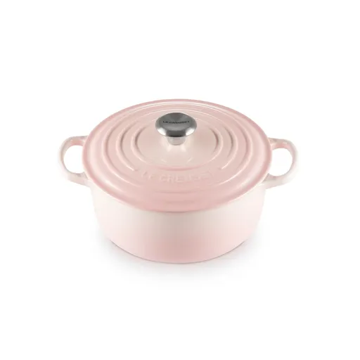 Kastrol SIGNATURE 20 cm, 2,4 l, SHELL PINK, litina, Le Creuset