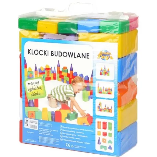 RELAKS-TOYS BUILDING BLOCKS Stavební kostky, mix, velikost