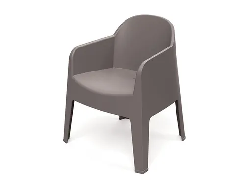 Židle zahradní MILANE 680x600x805mm - zemitě hnědá