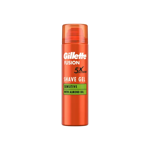 Gillette Fusion Gel na holení s mandlovým olejem 200 ml