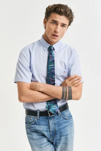 KOŠILE GANT REG CLASSIC POPLIN SS SHIRT LIGHT BLUE