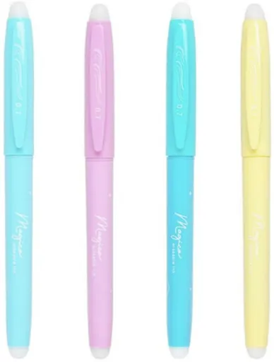 Kuličkové pero gumovací Magico 0,7 modré - mix barev