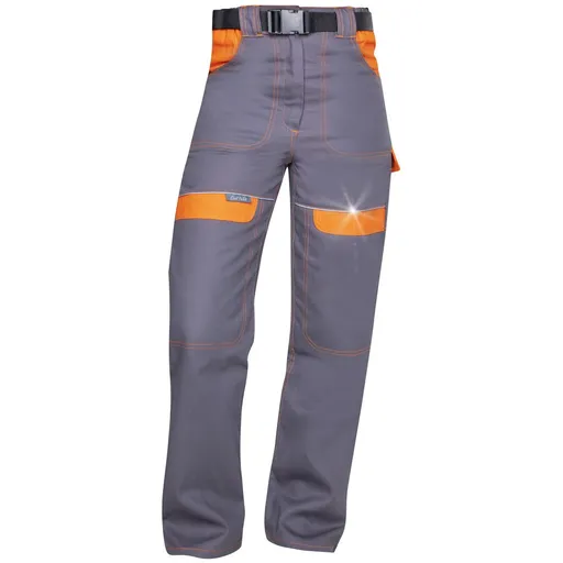 Ardon Dámské montérky do pasu COOL TREND - Šedá / oranžová | 62