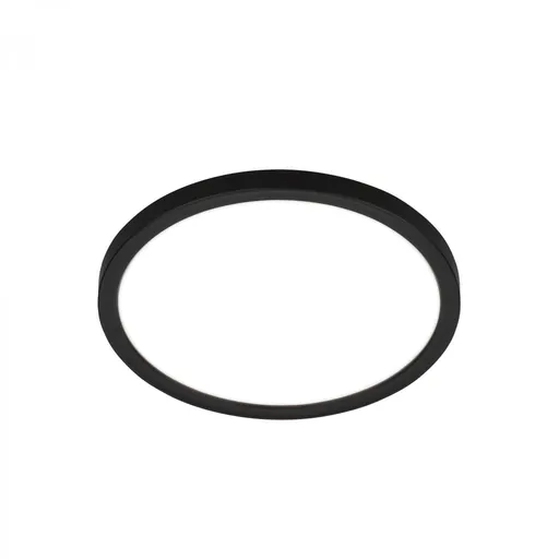 BRILONER Tava LED stropní svítidlo, ploché, přímé a nepřímé osvětlení, 1900 lm, 16 W, černá, kruhové 24 cm 7515415